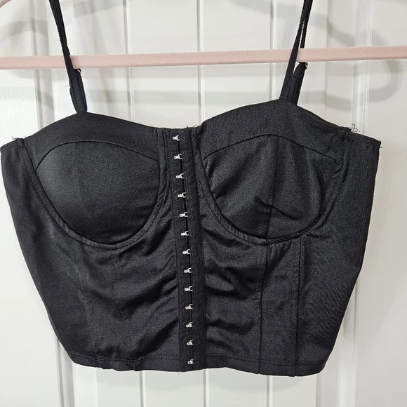 Black Bustier Top L - Picture 6 of 7